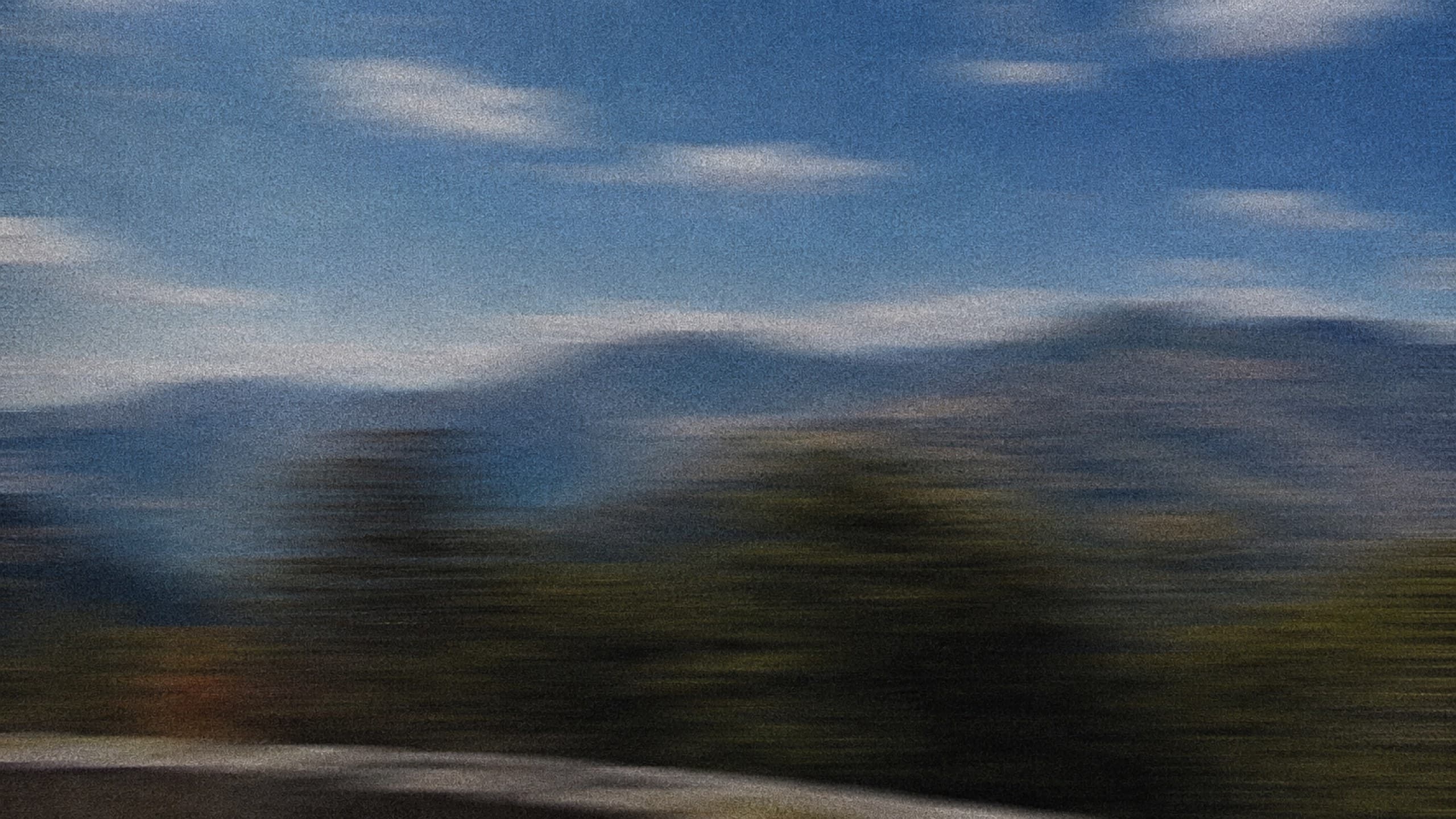 Blurred mountain landscape