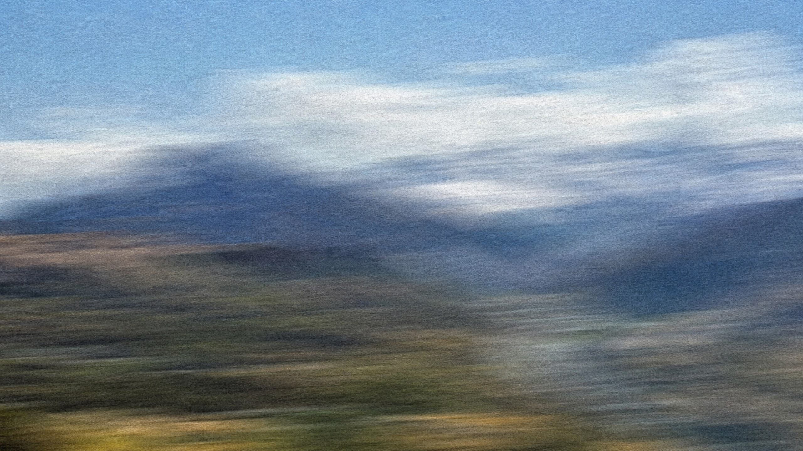 Blurred morning landscape